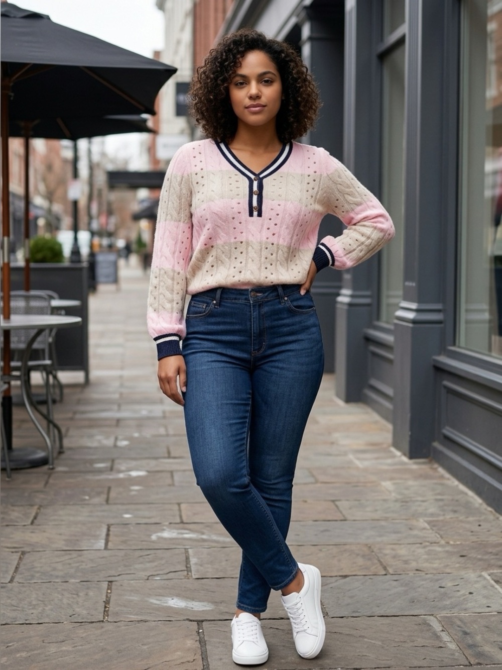 TORRID Vegan Cashmere Pullover Henley Sweater Size 1